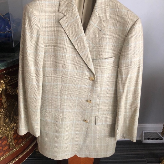 Ermenegildo Zegna Men’s Wool Jacket, Sz.L, Mint